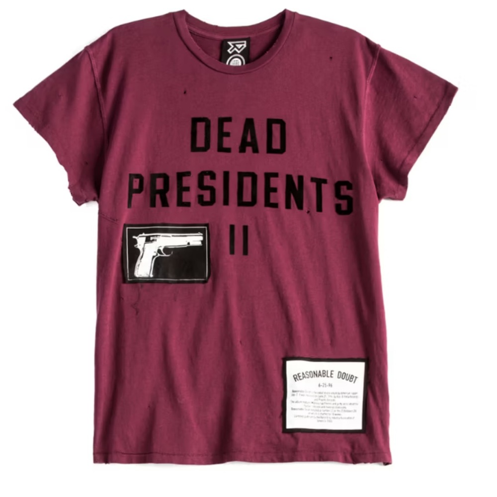 RARE Madeworn X Roc96 Jay-Z Dead Presidents Concert Tshirt